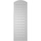 Ekena Millwork Arch Top Surface Mount PVC Gable Vent w/ 2"W x 2"P Brickmould Sill Frame, 14"W x 40"H GVPAR14X4003SN - alternate 5